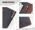 Server Book Organizer with Zipper Pocket, Genuine Leather Restaurant Guest Check Presenters Card Holder for Waitress