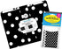 Barker Creek Designer File Folder and Library Pockets, Black & White Dot, 12 File Folders and 30 Pockets