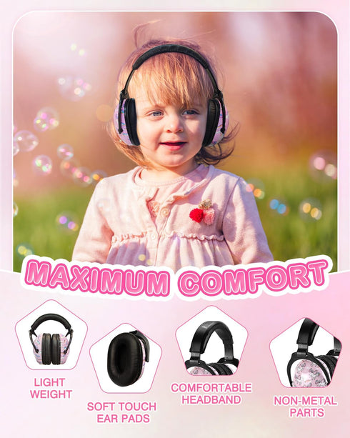 ZOHAN EM030 Kids Ear Protection - Noise Cancelling Headphones Ear Muffs for Autism Sensory & Hearing Protection