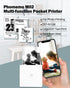 Phomemo Mini Sticker Printer - Mini Printer Sticker Maker Machine M02, Portable Thermal Inkless Label Maker, White