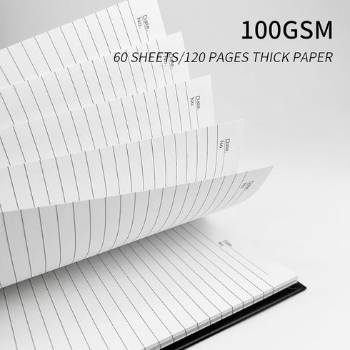 Large Lined Notebook, Spiral Notebook, 8.5" x 11", 4 Pack, LINED Notebook, 120 Pages, 100 GSM Thick Paper, Hardcover