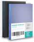 Binditek 200 Pack Binding Covers and Backs Set, 8.5 x 11 Inches, 100 Pcs 10 Mil Clear PVC Binding Covers, 100 Pcs 12