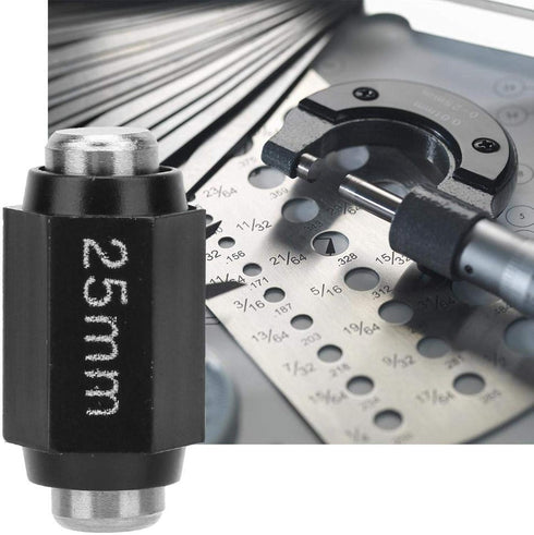 Stainless Steel Calibration Block Rod Bar: Professional Standard Caliper Calibration Rod for Micrometers (25mm)