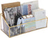 Sumnacon Glass Mail Organizer, Gorgeous Desk Makeup Brush Holders, Modern Countertop Organizer for Living Room Kitchen