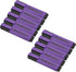 PATIKIL Highlighter Pen, 10 Pack Water Based Broad Tip Writing Marker Pens for Office Home Daily Use, Style 3, Purple