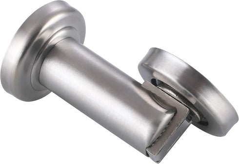 Magnetic Door Stopper, Heavy Duty Metal Door Holder with Magnet, Wall or Floor Mount, Brushed Nickel for Home Office