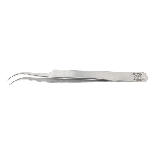 Scientific Labwares High Precision Stainless Steel Lab Forceps with Curved Very Fine Tips