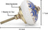 Knobs for Cabinets and Drawers, Assorted Hand Painted Door Pull Handles for Dresser Kitchen Wardrobes, Navy Blue, Pack