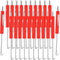 20 Pcs Pocket Screwdriver Set Mini Double End Screwdriver with Clips, Slotted Valve Core Removal Tool for Ring Doorbell