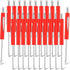 20 Pcs Pocket Screwdriver Set Mini Double End Screwdriver with Clips, Slotted Valve Core Removal Tool for Ring Doorbell