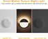 YUNLEX 4 Pack 2.6" Dimmable 3 Stair Lights Indoor, Small Stick on Lights, Motion Sensor Night Light, Light Modes
