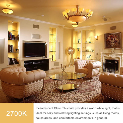 Recessed Light Bulbs 2700K Warm White, BR/R30 LED Lighting Bulbs, 12W=100W, E26 Base, Dimmable Indoor Flood Light, Pack