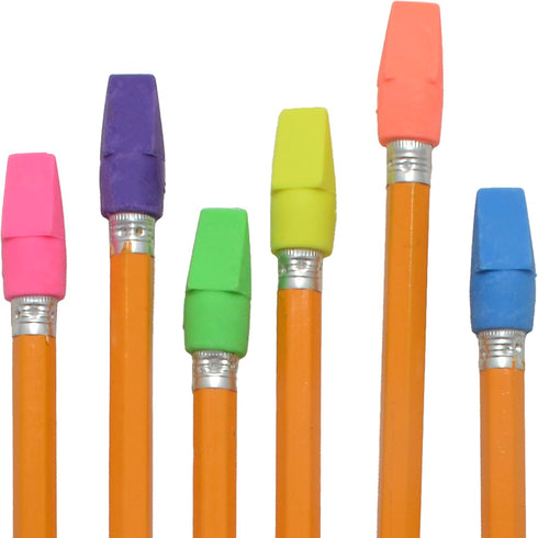 Westcott 14891 Pencil Eraser Toppers, Assorted, 12 Pack