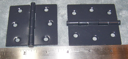 Generic 2 1/2 Inch 2 1/2 Inch/Black Plantation Shutter Hinge X Satin Finish