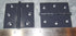 Generic 2 1/2 Inch 2 1/2 Inch/Black Plantation Shutter Hinge X Satin Finish
