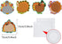 Thanksgiving Turkey Cut-Outs for Classroom Decoration, Creative Bulletin Board Fall Theme, 5.9 x 5.9 Inch (40 Pcs)