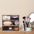 Ciieeo Desk Organizer with 4 Drawers - Clear Plastic Storage Box for Office Supplies, Pens, Markers, Cosmetics