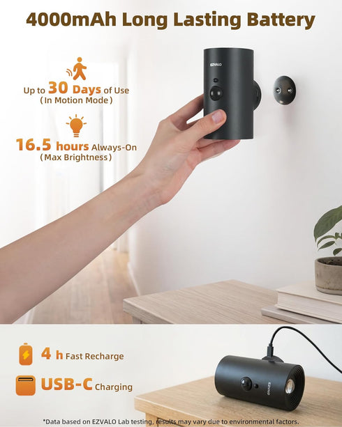 4000mAh 3 12 1 Pack) EZVALO Motion Sensor Wall Sconce with Remote, Rechargeable Battery Operated Wall Light, CCT & RGB