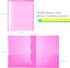 Heavy Duty Plastic Folders with Clear Front Pocket, 18PCS, 3 Pockets Folders with Prongs and Card Slot for Letter Size