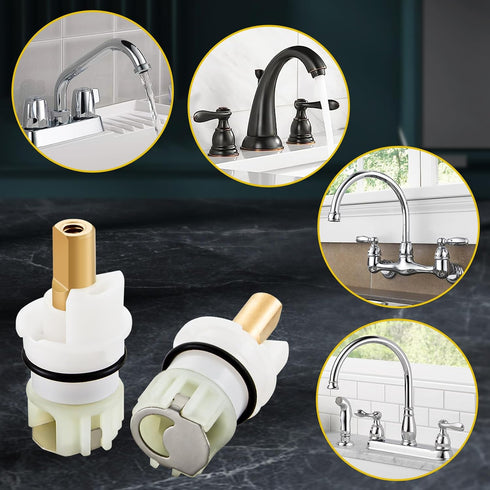 RP25513 Faucet Stem Assembly, Replacement Kit for Delta Two Handle Faucet Repair, 2 Pack