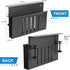 Under Desk Laptop Holder, Clamp On Side Desk Organizer with Anti-Scratch Pad & Magnetic Pen Holder for Flat Edge Desks