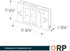 RP Lighting + Fans Sampson Dual-Color LED Exit Emergency Combo Light with Self-Diagnostic Option - White
