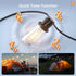 35FT IP54 10+1 Bulbs, Dimmable addlon Solar String Lights Outdoor, Waterproof Solar Powered with Remote & USB Port, LED