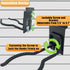 Juformin Trimmer 8" 2 Adjustable Slatwall Hooks, Lockable Slatwall Weedeater & String Hanger, Power Tool Hanger