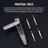 D1 9 1 Set, S2 OKNIFE Otacle Titanium Small EDC Multi Bit Pocket Screwdriver, in Mini Precision Screwdriver Steel