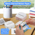 Memoqueen White Self-Adhesive Thermal Labels for Phomemo M02/M02S/M04S/M04AS Pocket Bluetooth Printer, 50mm x 3.5m, 3
