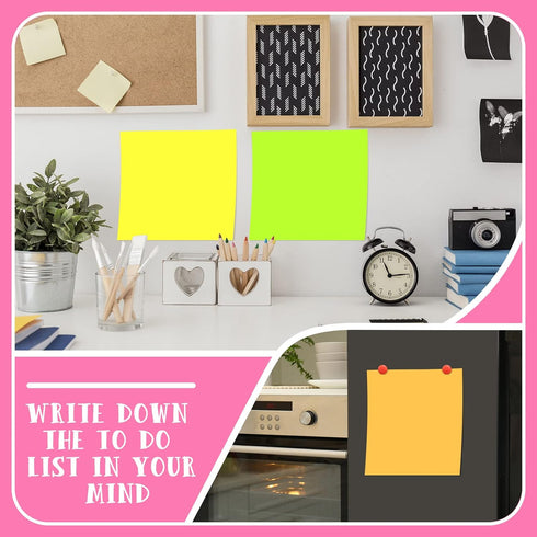 Harloon Big Sticky Notes, 11 x 11 Inch Jumbo Sticky Notes, 40 Sheets/Pad, Bright Colors, 4 Pad