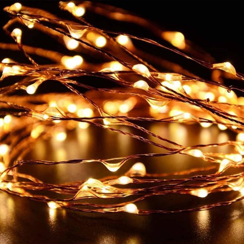 12V 10M STOBAZA Fairy Lights Plug in - DC Copper Wire String Lights for Indoor Outdoor Lighting Warm White