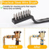 30 Pieces Mini Wire Brush, Stainless Steel Brush, Curved Handle Masonry Scratch Brush for Cleaning Welding Slag and Rust