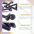 Swpeet 25Pcs M6x40mm Carbon Steel Black Hex Drive Socket Cap Bolts with 1Pcs Allen Wrench, Furniture Kit