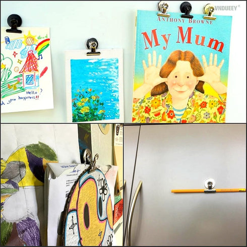 10 Pack Classroom Magnets for Teachers, Map, Fridge, Office, Whiteboard, Dry Erase Board, Refrigerator Magnetic Clips