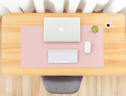 SUJAYU (31.5" 15.7", Dual Sided PU Leather Desk Pad, Mouse Pad, Office Desk Mat, Non-Slip Laptop Desk Pad, Waterproof