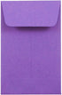 JAM PAPER #1 Coin Business Envelopes - Colored, 2 1/4 x 3 1/2, Violet Purple Recycled, 50/Pack