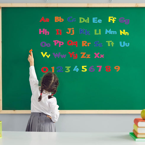 Tenare 134 Pieces 5 Inch Bulletin Board Letters Alphabet Numbers Combo Set for Classroom Decor (Rainbow Style)