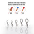 250pcs Non-Insulated Ring Terminals, Copper Connectors AWG22-16 Crimp Ring End Terminal for Electric Wire