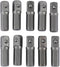 10PCS Replacement Impact Socket Extension Adapter Set, 1/4" Hex Shank to Square Drive 25mm, Chrome Vanadium