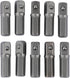 10PCS Replacement Impact Socket Extension Adapter Set, 1/4" Hex Shank to Square Drive 25mm, Chrome Vanadium
