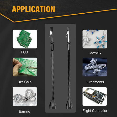 Magnetic Soldering Helping Hands, Third Hand Tools for Soldering with Flexible Gooseneck Metal Arms for Hobby Crafts