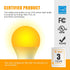Bulbs, 9W, 60W A19, 1800K, (6) Neporal Amber Light Equivalent, Soft, Blue Light Blocking, Warm, Night Light, Dim