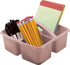 Teacher Created Resources Light Mauve Portable Plastic Storage Caddy, 6-Pack for Classrooms, Kids Room, Office