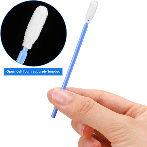 200 Pieces Foam Swab Cleaning Swab, Foam Tips Sponge Stick for Inkjet Printer Print Head and Optical Equipment