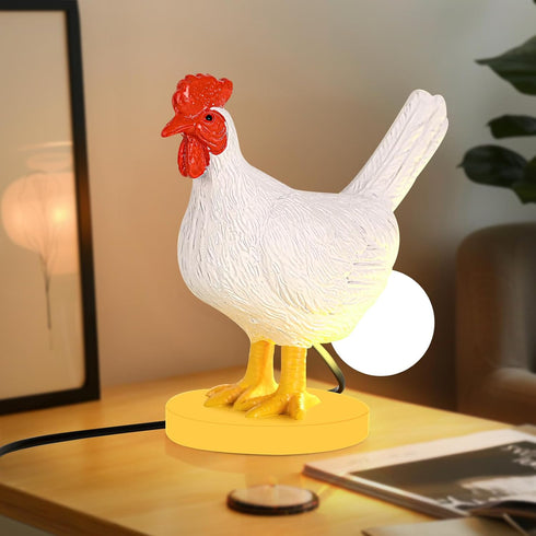 Bulb, 3D Chicken Egg Lamp, Funny Chicken Butt Night Light with Egg, Lifelike Rooster Lamp with Chicken Lights