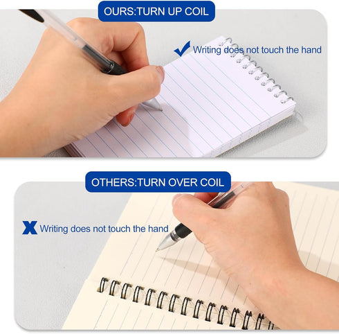 Cholemy 50 Pack Small Notepad, 3 x 5 Inch Mini Notebooks, Lined College Ruled Paper for Office School Supplies