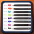 WRITECH Retractable Gel Ink Pens: 0.5mm Fine Point Pen Multicolor No Smear & Smudge for Journaling Sketching Drawing Extra Smooth Writing Non Bleed Silent Click Pen Set 8ct - Assorted Colors