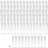 The Beadsmith Clear Plastic Tubes, 3-Inch Round with Hanging Caps, Bag of 100 for Beads & Storage