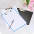 PATIKIL 2 Pack A4 Clipboard Landscape, 12.4 x 8.86 Inch PP Plastic Office Clipboards Low Profile Clip for Drawing, Blue